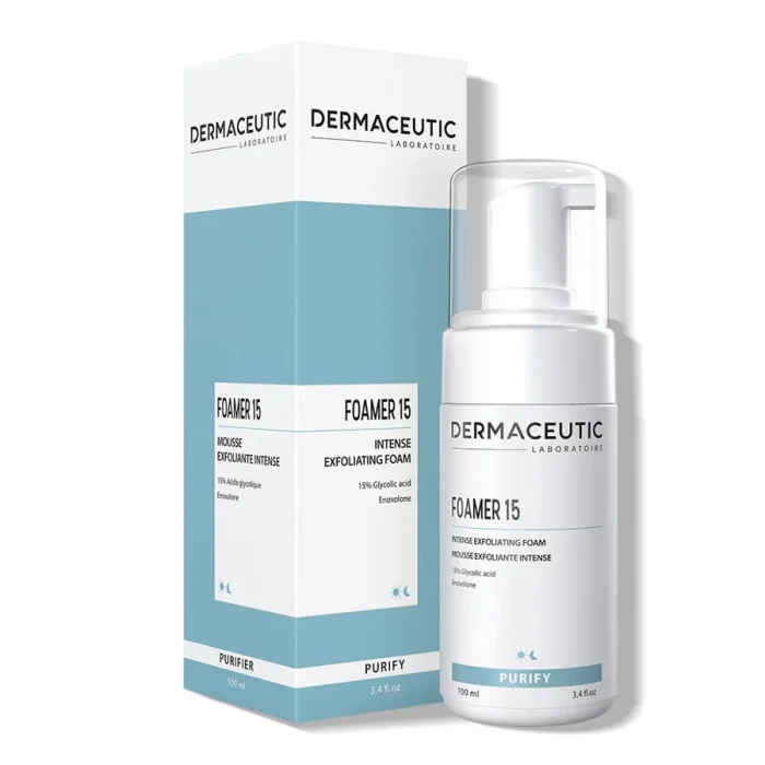 DERMACEUTIC Foamer 15 Intense Exfoliating Foam Пенка очищающая с гликолевой кислотой, 100ml — купить в Минске